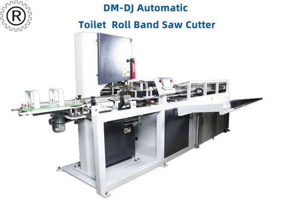 qualità  7.5KW 0.6Mpa Automatic Band Saw Cutting Machine For Toilet And Kitchen Roll fabbrica