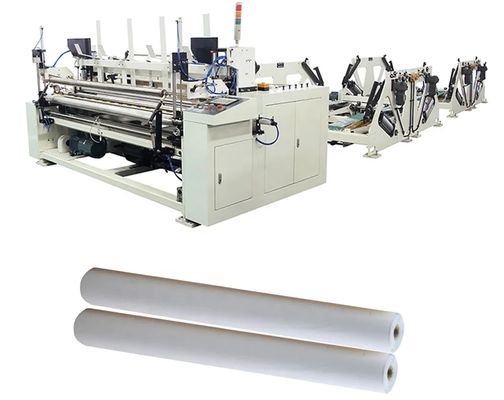 Macchina di rimbocco di carta igienica ad alta efficienza PLC e cucina unita' di laminazione della colla per asciugamani