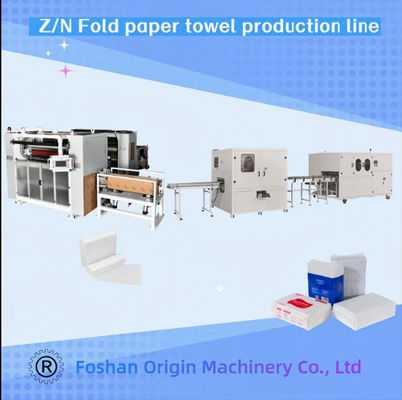 Z/N Fold Hand Towel Machine con laminazione adesiva Rewinder di asciugamani da cucina