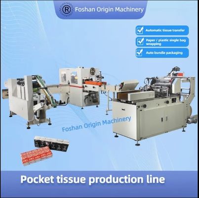Linea di produzione di fazzoletti tascabili completamente automatica economica di alta qualità Hanker Chief 200mm*200mm