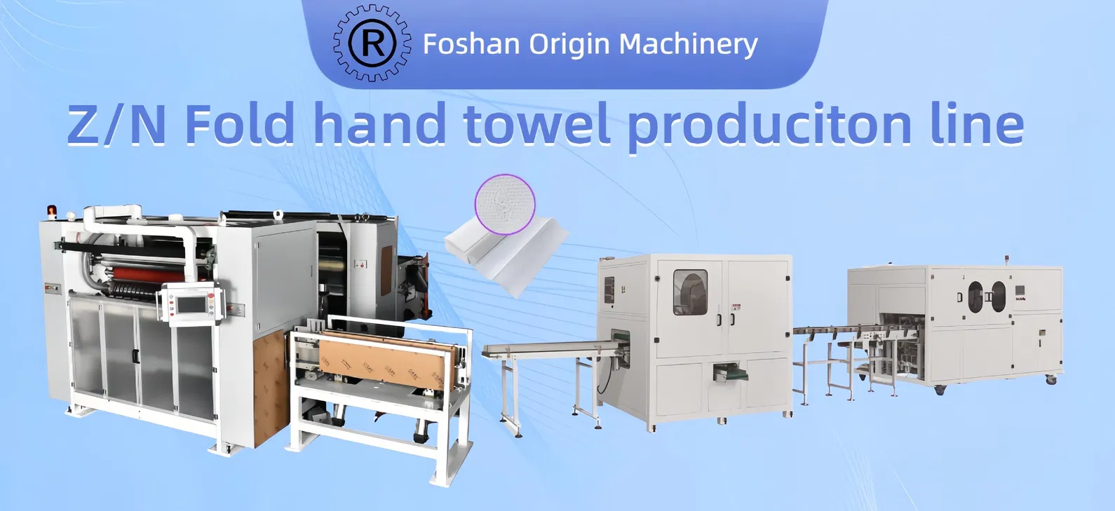 Z/N Fold Hand Towel Machine con laminazione adesiva Rewinder di asciugamani da cucina 0