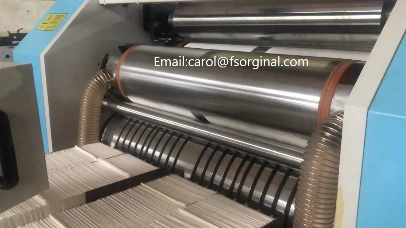 1-3ply Paper Dinner Napkin 1/8 Fold Machine Macchinari di produzione 5