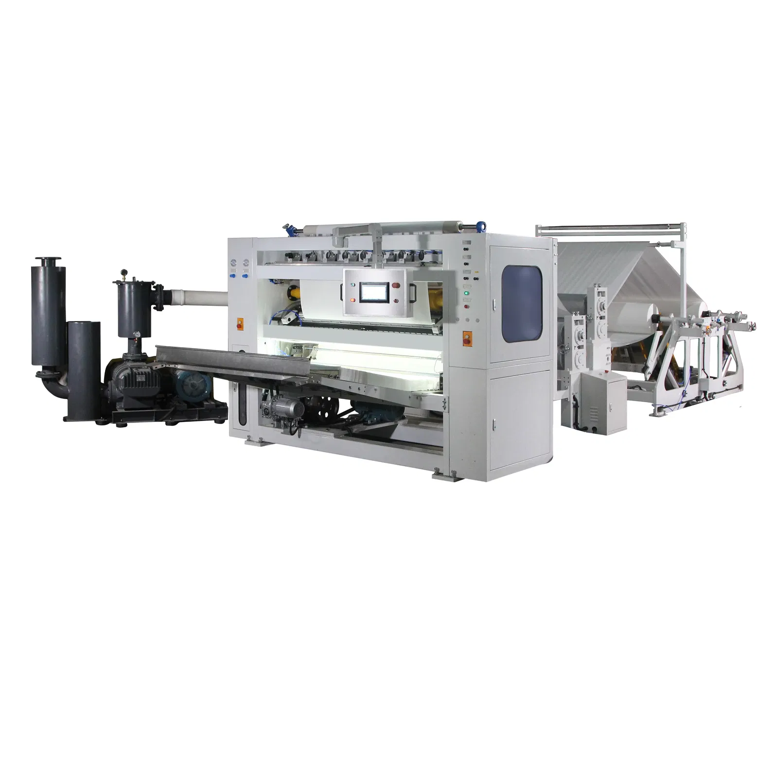 Linea di produzione di fazzoletti per il viso professionali personalizzabili per le esigenze di piegatura e taglio di fazzoletti a V 2