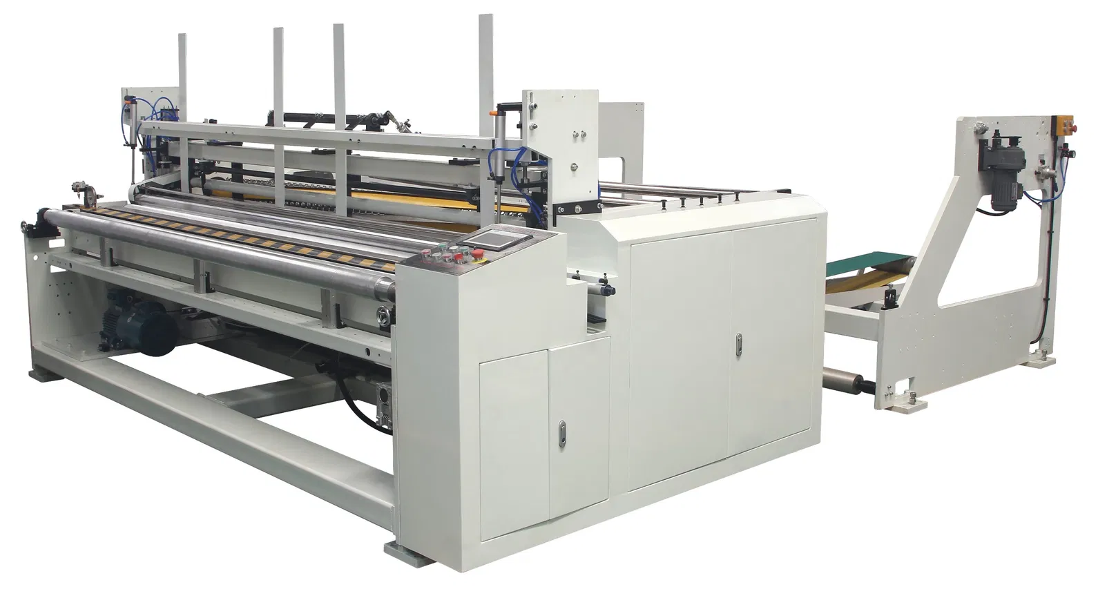 Macchina per la produzione di carta igienica piccola e facile, macchina manuale con unità di goffratura opzionale 1