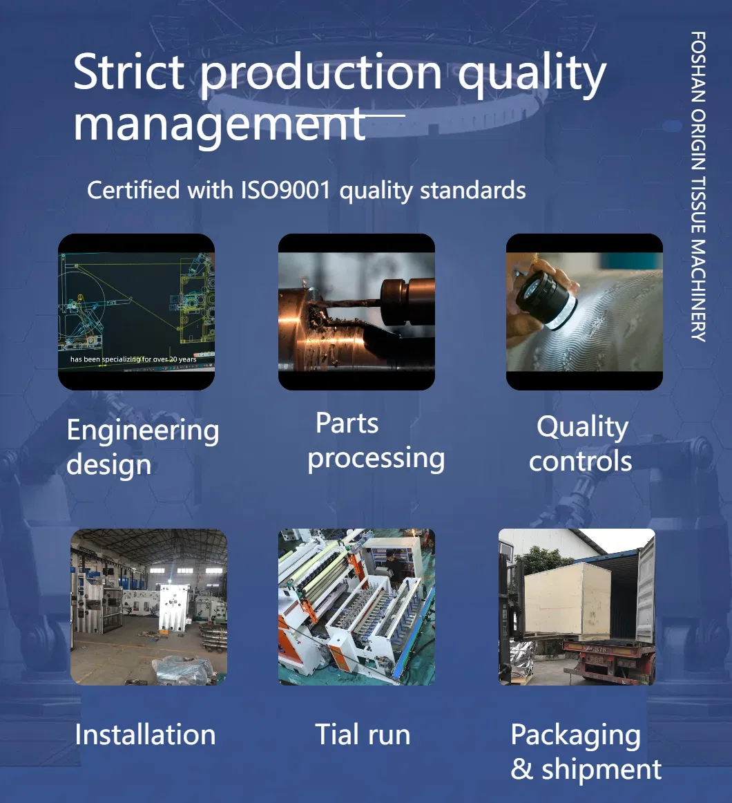Rivoluzionate la vostra produzione con la nostra avanzata linea di produzione di carta igienica 8